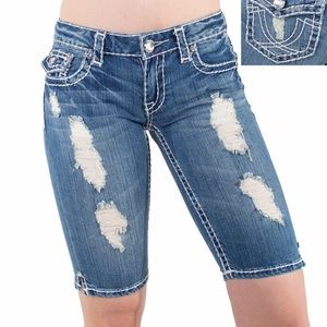 *PREMIUM* LA Idol distressed Bermuda shorts